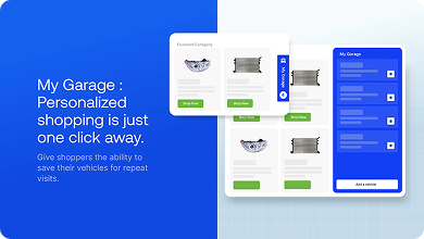 My garage personalized shopping is just one click away