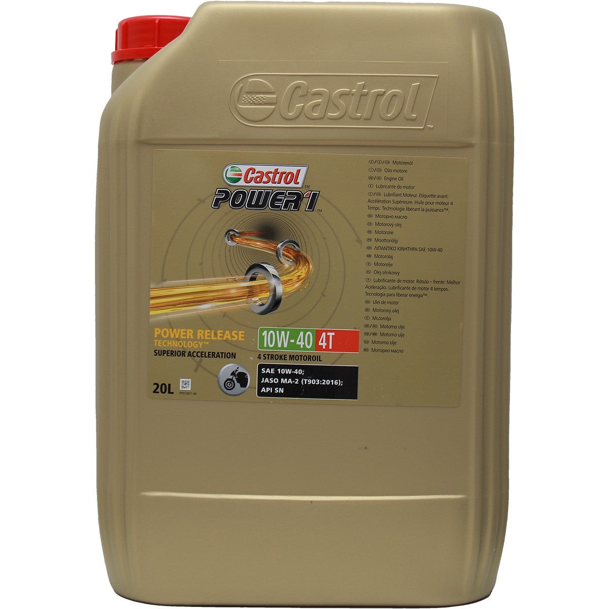 Castrol POWER1 4T 10W-40  Part Synthetic Engine Oil 20L