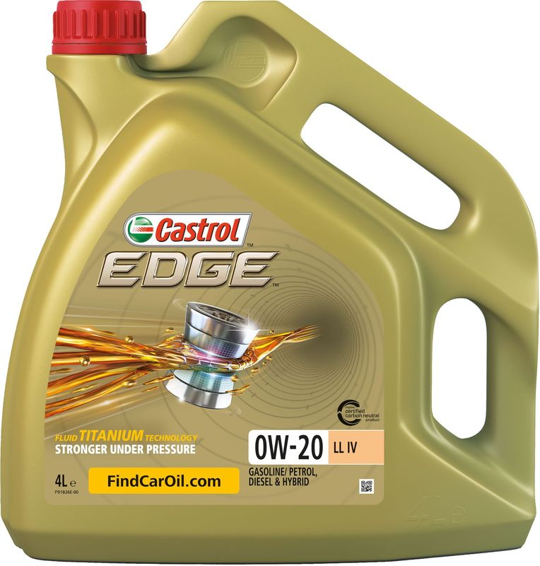 Castrol EDGE 0W-20 LL  Fully Synthetic Engine Oil 4L