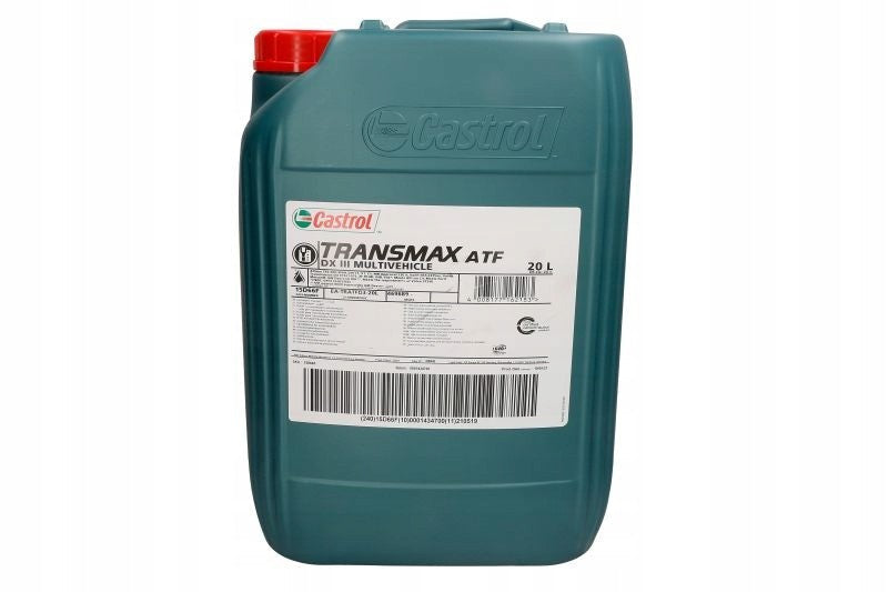 Castrol TRANSMAX ATF DX III Multivehicle Automatic Transmission Oil 20L
