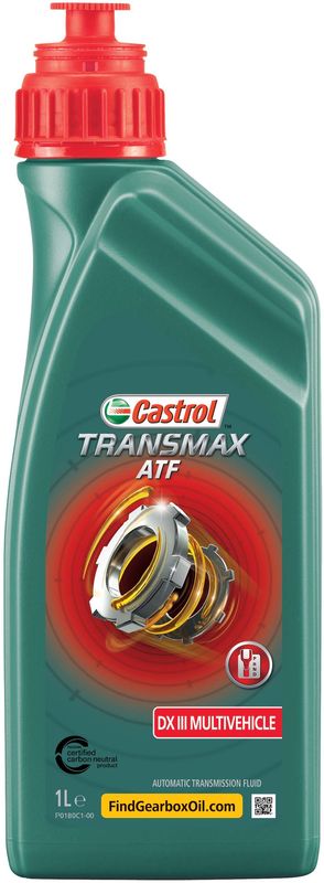 Castrol TRANSMAX ATF DX III Multivehicle Automatic Transmission Oil 1L