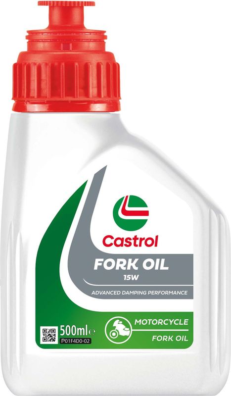 Castrol Motorcycle Fork Oil 15W Advanced Suspension Fluid 500ml 15F1ED