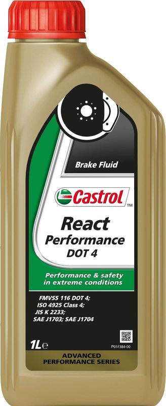 Castrol React Performance DOT 4 Brake Fluid 1L