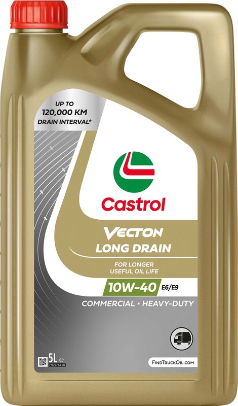 Castrol VECTON Long Drain 10W40 E6/E9  Fully Synthetic Engine Oil 5L