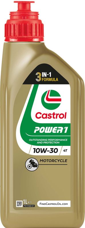 Castrol POWER1 4T 10W-30  Fully Synthetic Engine Oil 1L