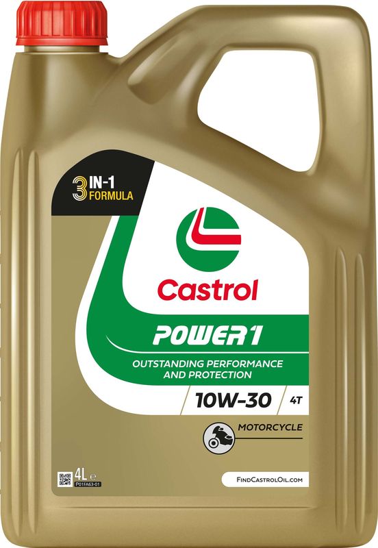 Castrol POWER1 4T 10W-30  Fully Synthetic Engine Oil 4L