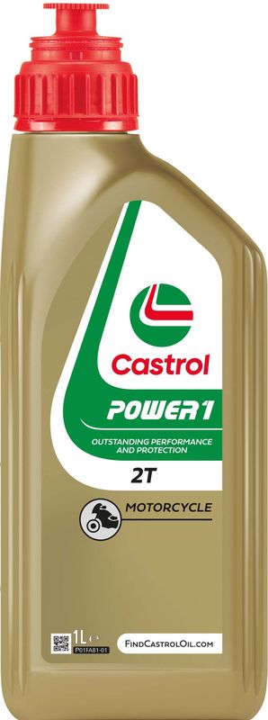Castrol POWER 1 2T  Part Synthetic Engine Oil 1L