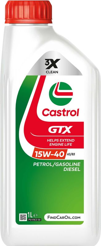 Castrol GTX 15W-40 A3/B3  Mineral Engine Oil 1L