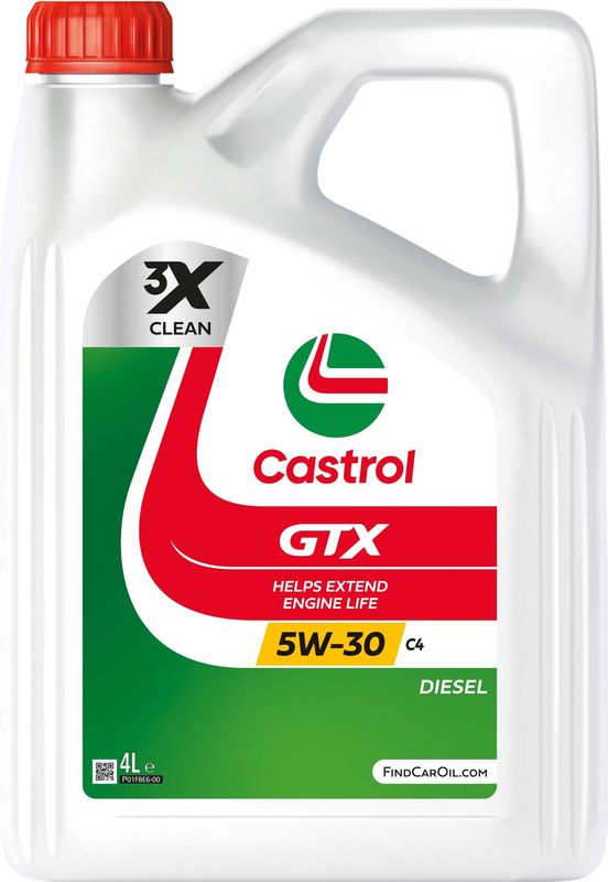 Castrol GTX 5W-30 C4  Fully Synthetic Engine Oil 4L