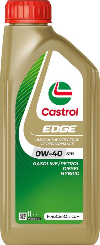 Castrol EDGE 0W-40 A3/B4  Fully Synthetic Engine Oil 1L