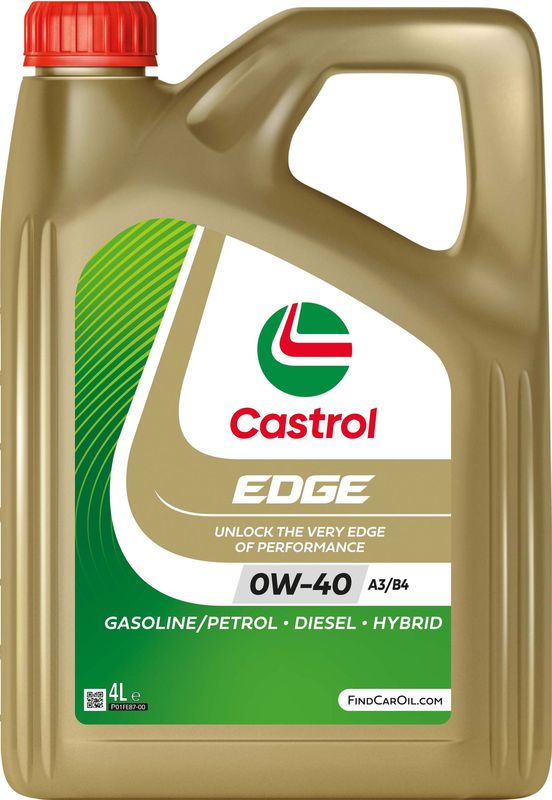 Castrol EDGE 0W-40 A3/B4  Fully Synthetic Engine Oil 4L