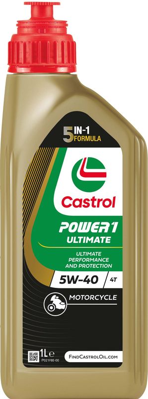 Castrol POWER1 ULTIMATE 4T 5W-40  Fully Synthetic Engine Oil 1L