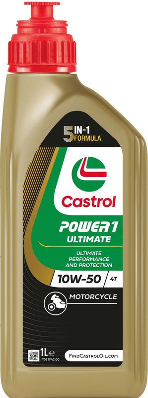 Castrol POWER1 RACING 4T 10W-50  Fully Synthetic Engine Oil 1L