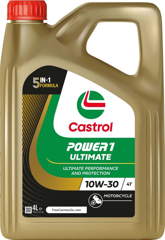 Castrol POWER1 RACING 4T 10W-30  Fully Synthetic Engine Oil 4L