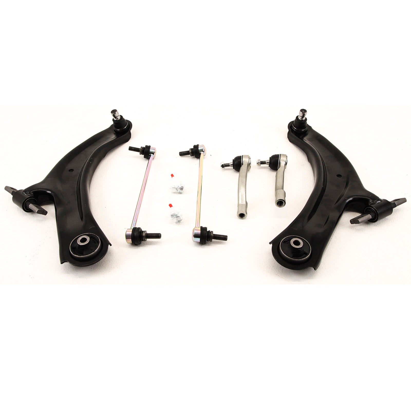 For Nissan Qashqai J10 2006-2014 Front Lower Wishbones Arms Drop Links Track Rod Ends