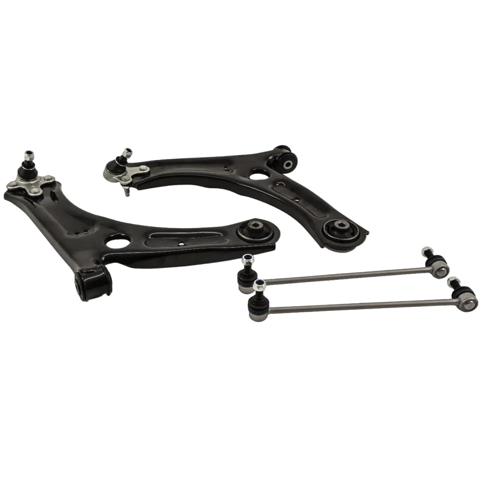 VW Caddy 2010-2020 Front Lower Suspension Wishbone Control Arms & Drop Links Pair